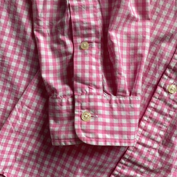 Pink Check Men’s button-down tailored fit large - Picture 3 of 5